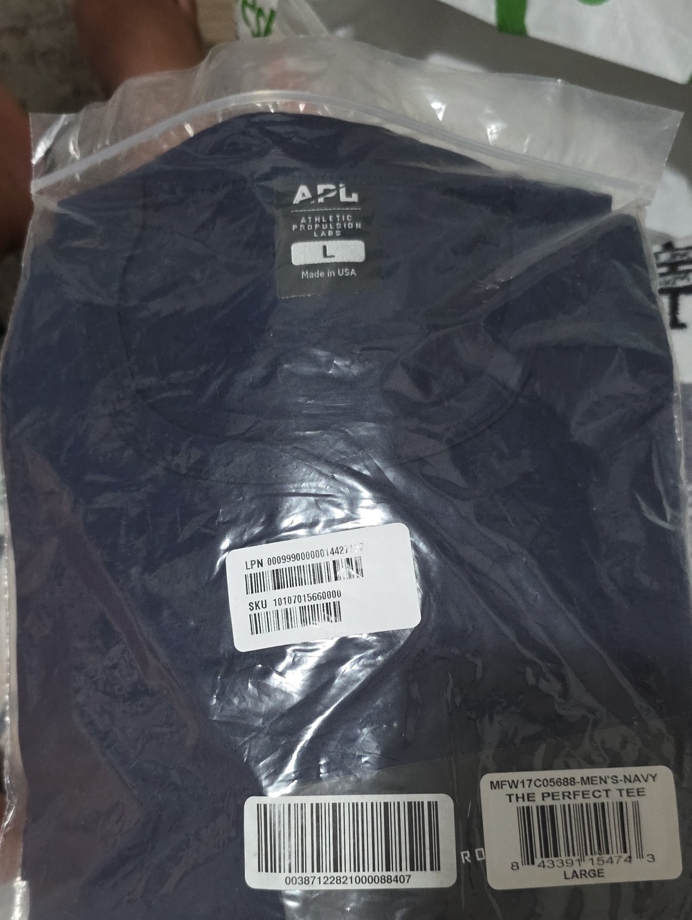APL Men's Navy Short Sleeve Tee